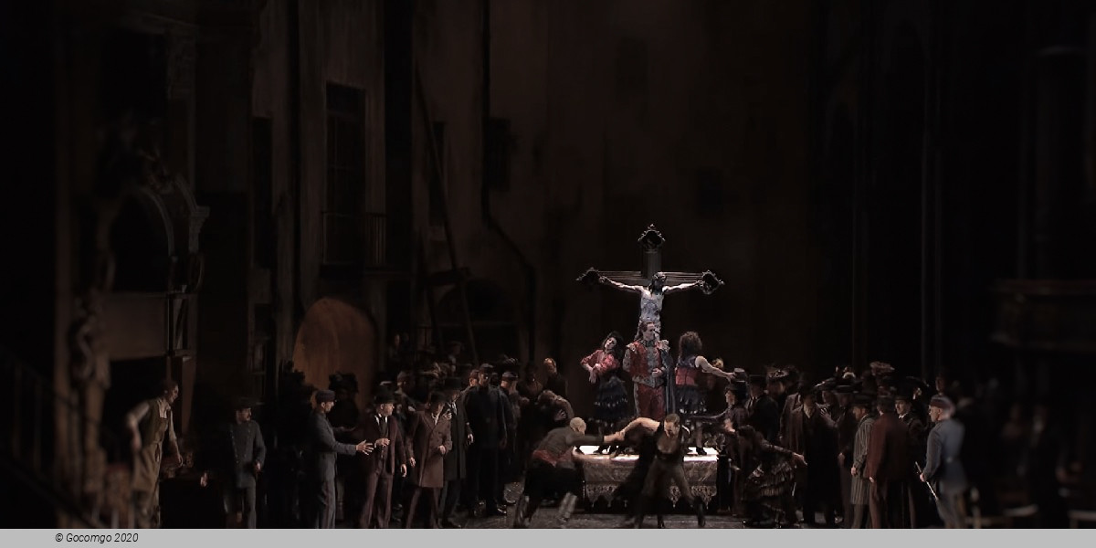 Scene 3 from the opera "Faust"