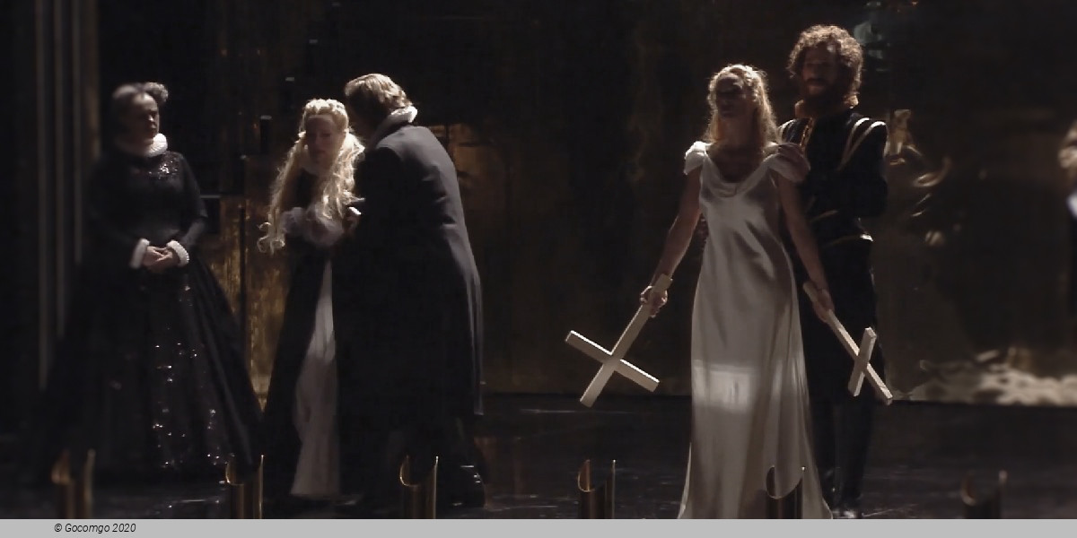 Scene 4 from the opera "Les Huguenots"
