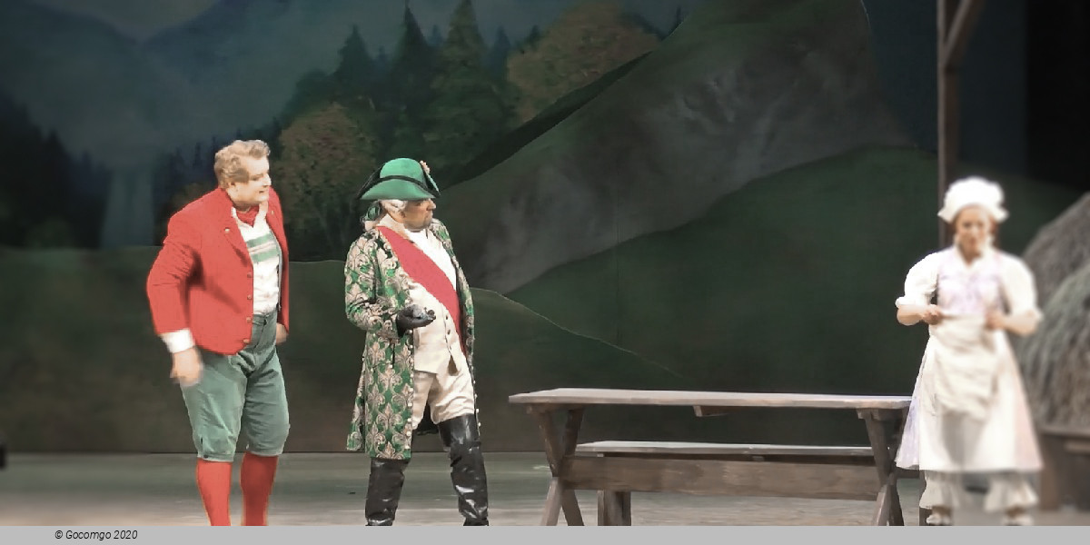 Scene 2 from the operetta "The Bird Seller"